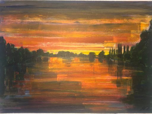 Sunset Vibes- River on Fire